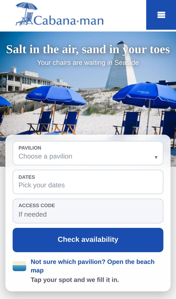 Home page on a phone